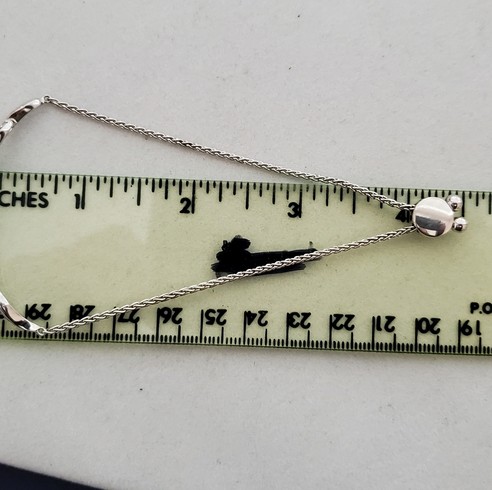 Sterling Sapphire Bolo Bracelet  (Fits up to 8 1/4” Wrist) - Picture 16 of 16